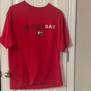 Champion Red Georgia Dad Short Sleeve Tee